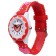 Watch is a wrist-on, "hearts", D-3 cm, strap silicone L-20 cm, red