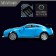 The radio -controlled car "coup", 1:14, the doors open, works from batteries, the color is blue