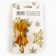 Hair crab with textile decor "Happy New Year", 6 x 3.8 x 3.2 cm