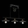 Suspended EVOLUCE lamp. Sle120503-03. ESPERAZZA. 3x60 watts, E27, 96x26 cm, black color