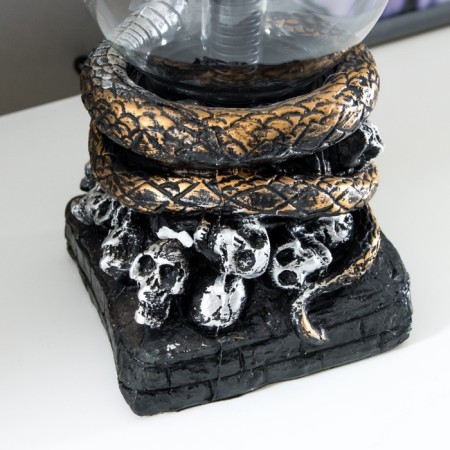 Plasmic ball Polystone "Cobra" gold 21x13x10.5 cm-6