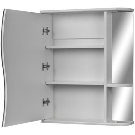 Mirror Bathroom Cabinet Iceberg Wave 1-55, Left-1