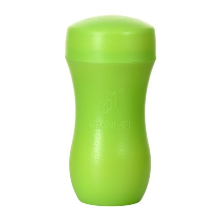 Toyfa A-Toys masturbator, vagina, green/bodily color, 14 cm-1
