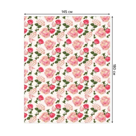 The tablecloth “Queen of Flowers”, rectangular, Saten, size 145x180 cm-1