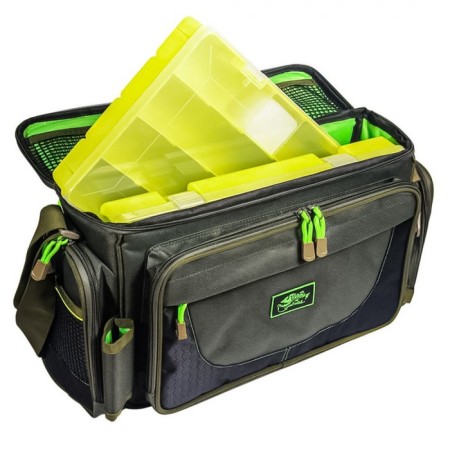 Tramp fishing bag with plastic boxes (2pcs), 40 x 17 x 24 cm, size M-2