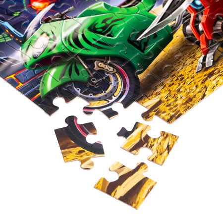 Puzzles 2 in 1 "Transformers and transport No. 1", 104 elements in each puzzle-2
