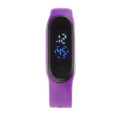 Watches electronic, silicone strap, purple-1
