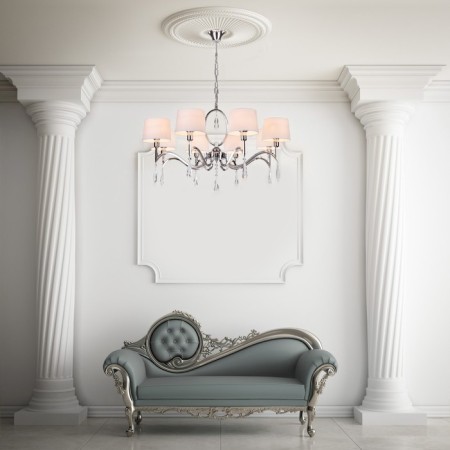 Smart ceiling lamp Madera, 40W, E14, 75x75 cm-1