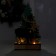 New Year's decor with backlight "Christmas trees and a deer with a bell" 6 × 4 × 19.5 cm, green