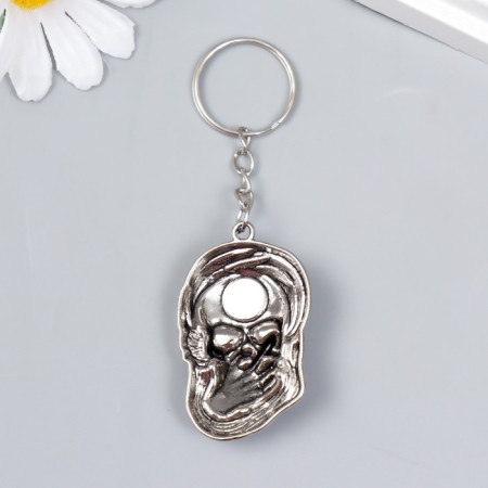 Breek Metal "Skull - Silence" silver mix 4x2.5 cm-3
