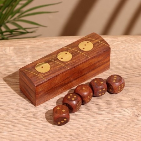 Game desktop "Cubes" 12.5x4x4 cm, tree shisham