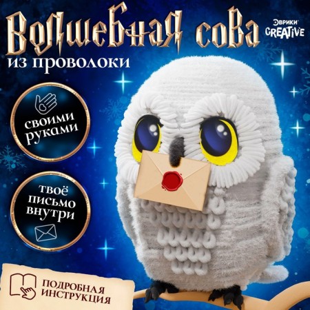 Set for creativity "Magic Owl", from wire