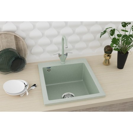 Kitchen Washing Ulgran U404-342, 495x420 mm, graphite color-2