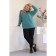 Female jumper, size 52, turquoise color