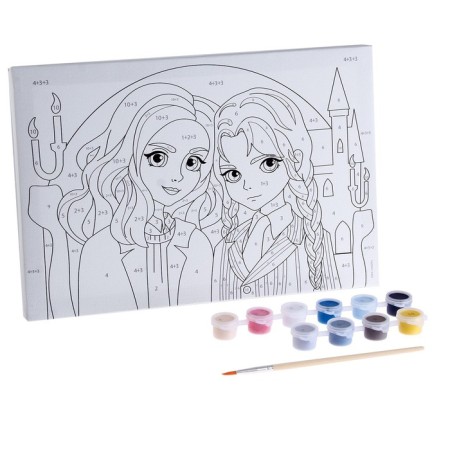 Picture on numbers for children "Best friends", 20 x 30 cm-2