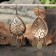 Earrings Amulet "heart knot", brass