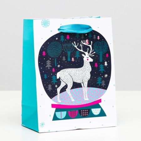 Laminated Forest Deer Packet 11.5 x 14.5 x 6