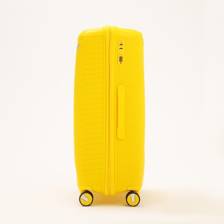 Big suitcase 28 ", lightning department, code castle, 4 wheels, yellow color-2