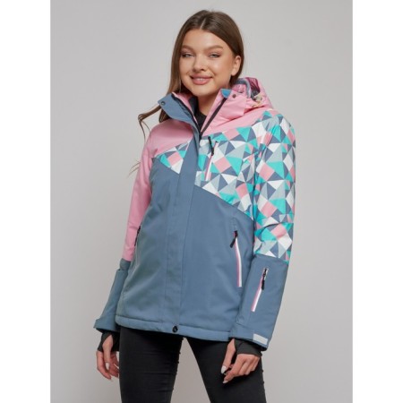 Ski jacket female, size 42, pink color-2