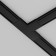 T-shaped power connector for the Technical tra084ct-11b overhead track system, 5.5x8.6x0.6 cm, black color is black