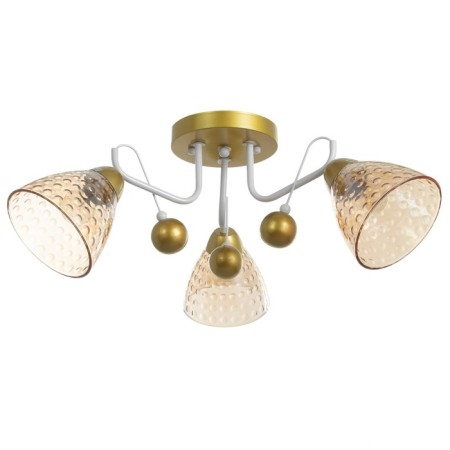 Linda chandelier 3x60W E27 white/gold 60x60x23cm
