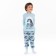 Pajamas for a boy, blue color, height 86 cm