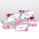A set of rectangular boxes 10 in 1 "Flower", 30 x 19 x 11 - 12 x 6.5 x 4 cm