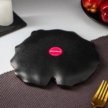 Fruit dish of the share "Link", 20 × 19 cm, black color-2