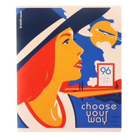Notebook 96 sheets, Erichkrause "Choose Your Way", cover designer cardboard, stencil printing-5