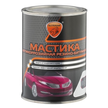 Rubber-bitumen mastic Eltrans, tin bank, 1l