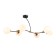 Suspended Ambrella Light, Modern, TR2555, 6HE27, Black color, bronze