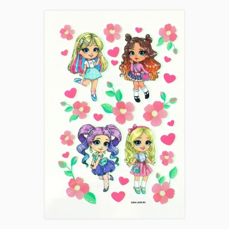 Ring 3 pcs with a “unique image” tattoo 8 x 12 cm-3