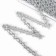 Braid silver loops with trilians width 2.7, 10 m