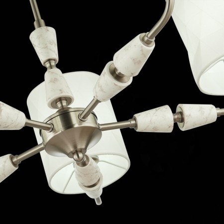 Ceiling EVOLUCE lamp. Sle107802-05. Mili. 5x40 watts, E14, 70x70x48 cm, Nickel color-6
