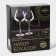 A set of glass glasses for the wine Magistro "Illusion", 550 ml, 10 × 24 cm, 2 pcs