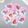 Cardboard "Beautiful Lady" set 10 pcs (5 types) 4x6 cm