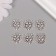 Decor for creativity Metal "Snowman with Clover" silver set 6 pcs 1.1x1.4 cm