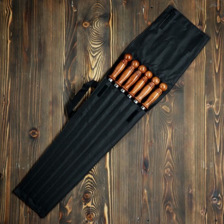 A set of Shamputs "Tashkent" in a case, 6 pcs, the working part is 50cm, black-1