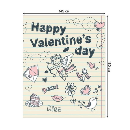 Tables on the table “Recognition of love”, rectangular, oxford, size 145x180 cm-1