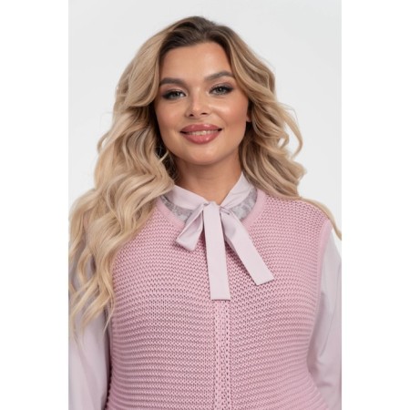 Women's vest, size 52, pink color-4