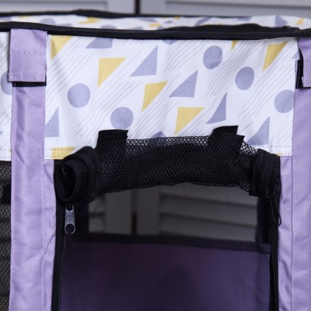 An animals aviary, a tent with a pattern, round, 70 x 40 cm, purple-5