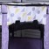 An animals aviary, a tent with a pattern, round, 70 x 40 cm, purple