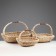 A set of baskets, 3 pcs, 44x13 cm, 37x10 cm, 31x10 cm