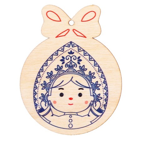 Set for creativity "New Year's coloring. Snow Maiden"-1