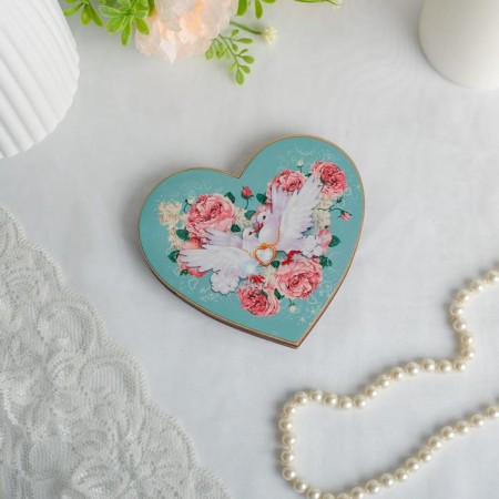 Pigeen rings stand, turquoise, on a magnet-3