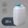 Food canister "Bogok", 20 l, white