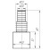Adapter for connecting the drain of household appliances "Ani Plast" M160, 40 mm