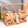 Casket for needlework "Pink buds" 10x13x19.5 cm