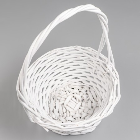 A set of baskets 3 pcs, willow, white-4