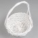 A set of baskets 3 pcs, willow, white